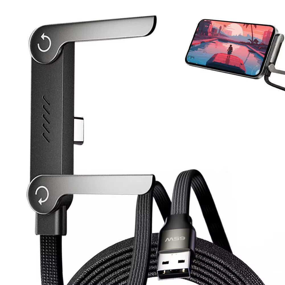 240W Fast Charging Cable with Adjustable Stand
