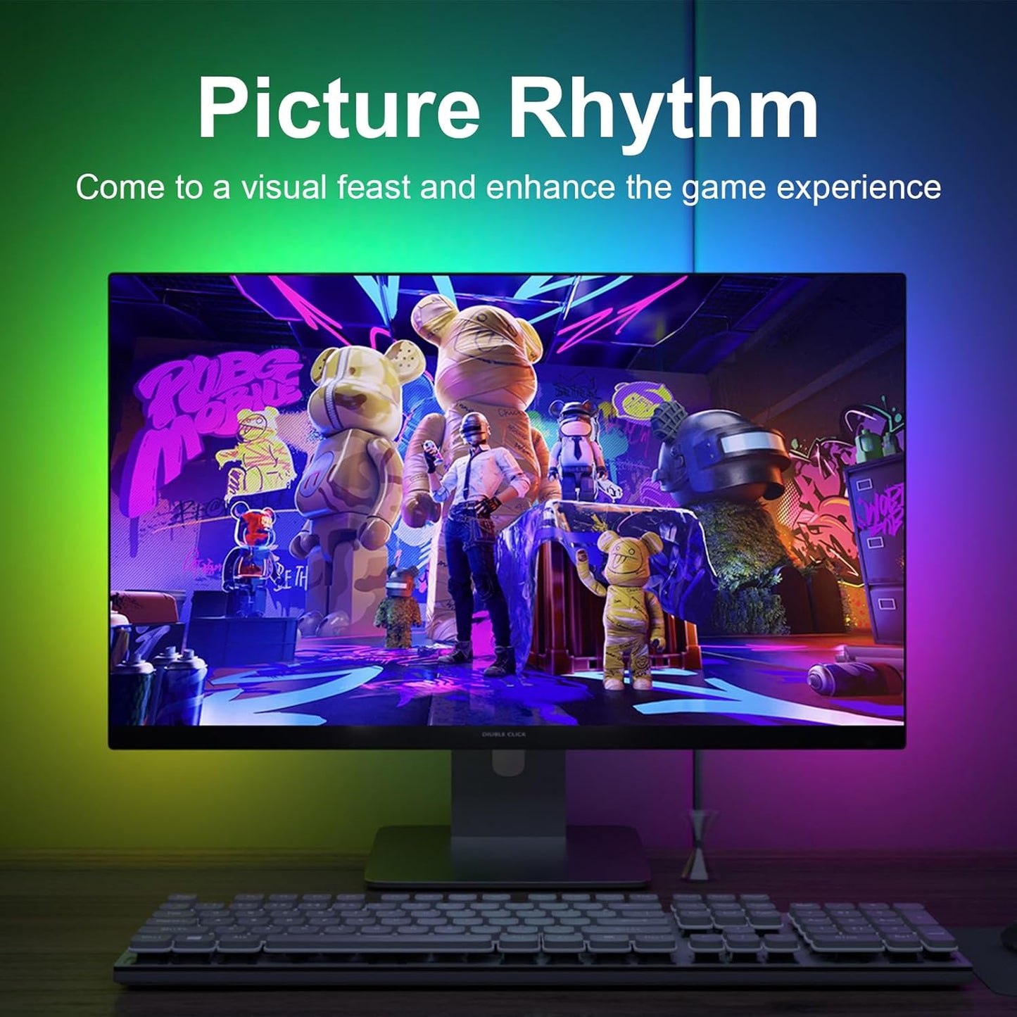 RGB LED Monitor Backlight Strip for Gaming & PC