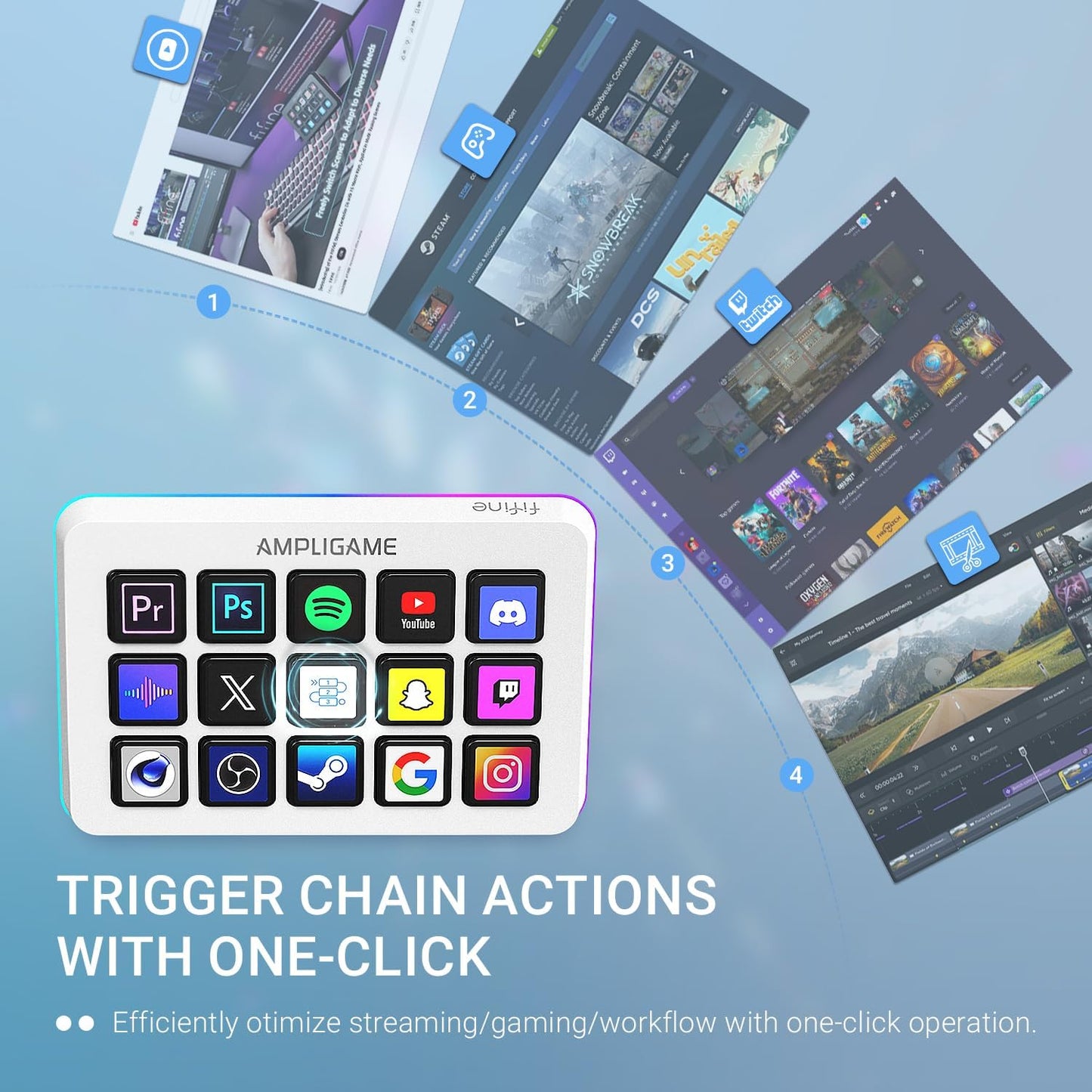 D6W Streaming Keyboard &amp; Controller