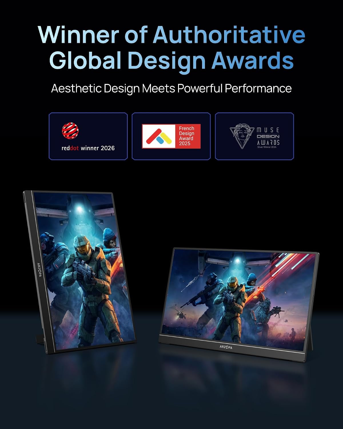 Ultra-Slim 144Hz Gaming Monitor 16.1"