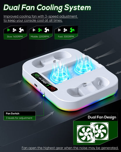 RGB Cooling Charger Dock for Xbox Series